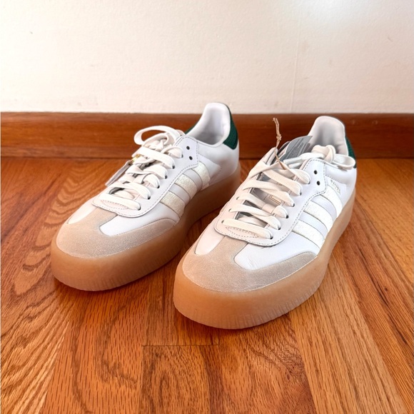 adidas Sambae Womens Shoes (Off White Green, 8.5) - Picture 2 of 8